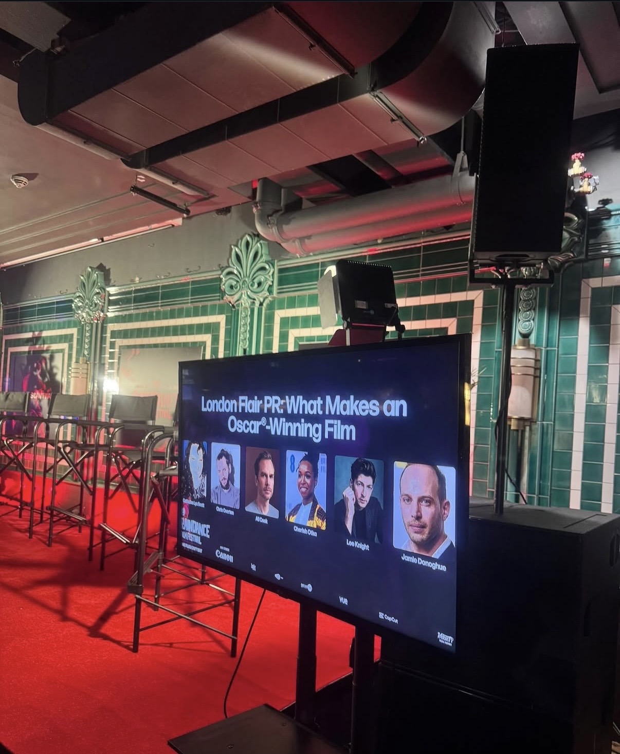 LFA MA students visit Raindance Film Festival - Image of industry pannel